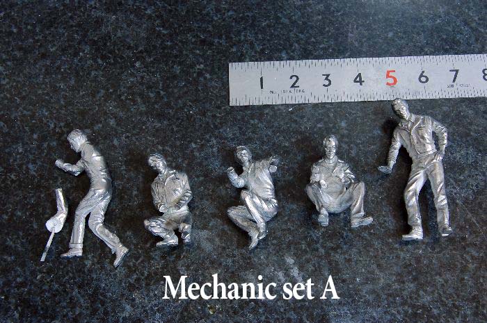 1/43scale Figure Series : Mechanics set A / Mechanics set B / Drivers set B