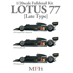 1/20scale Fulldetail Kit : LOTUS 77 [Late Type]