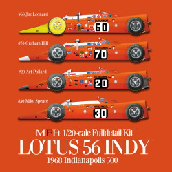 1/20scale Fulldetail Kit : LOTUS 56 Indy