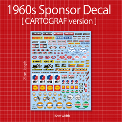 1960s Sponsor Decal [ CARTOGRAF version ]