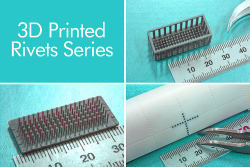 3D Printed Rivets Series [ for 1/12scale MS11 ]