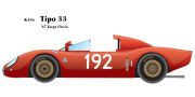 1/24scale Fulldetail Kit : Tipo33 [ ’67 Targa Florio ]