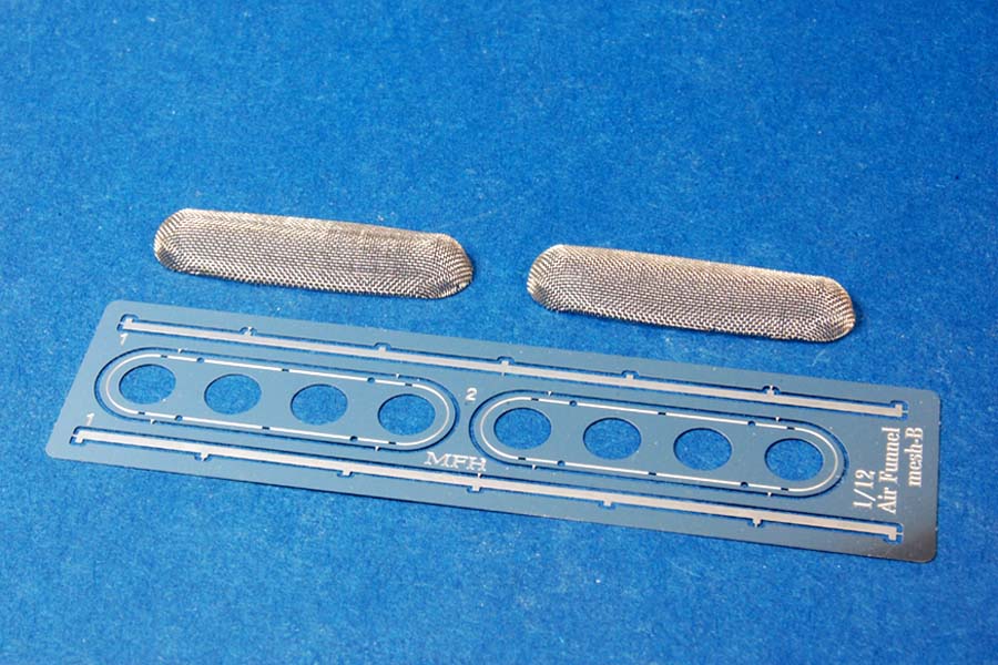 1/12scale  oval funnel mesh with mount