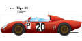 1/24scale Fulldetail Kit : Tipo33 [ ’67 Sebring & Nurburgring ]