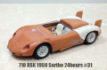 1/24scale Lightweight Series : 718 RSK 1958 Sarthe 24hours