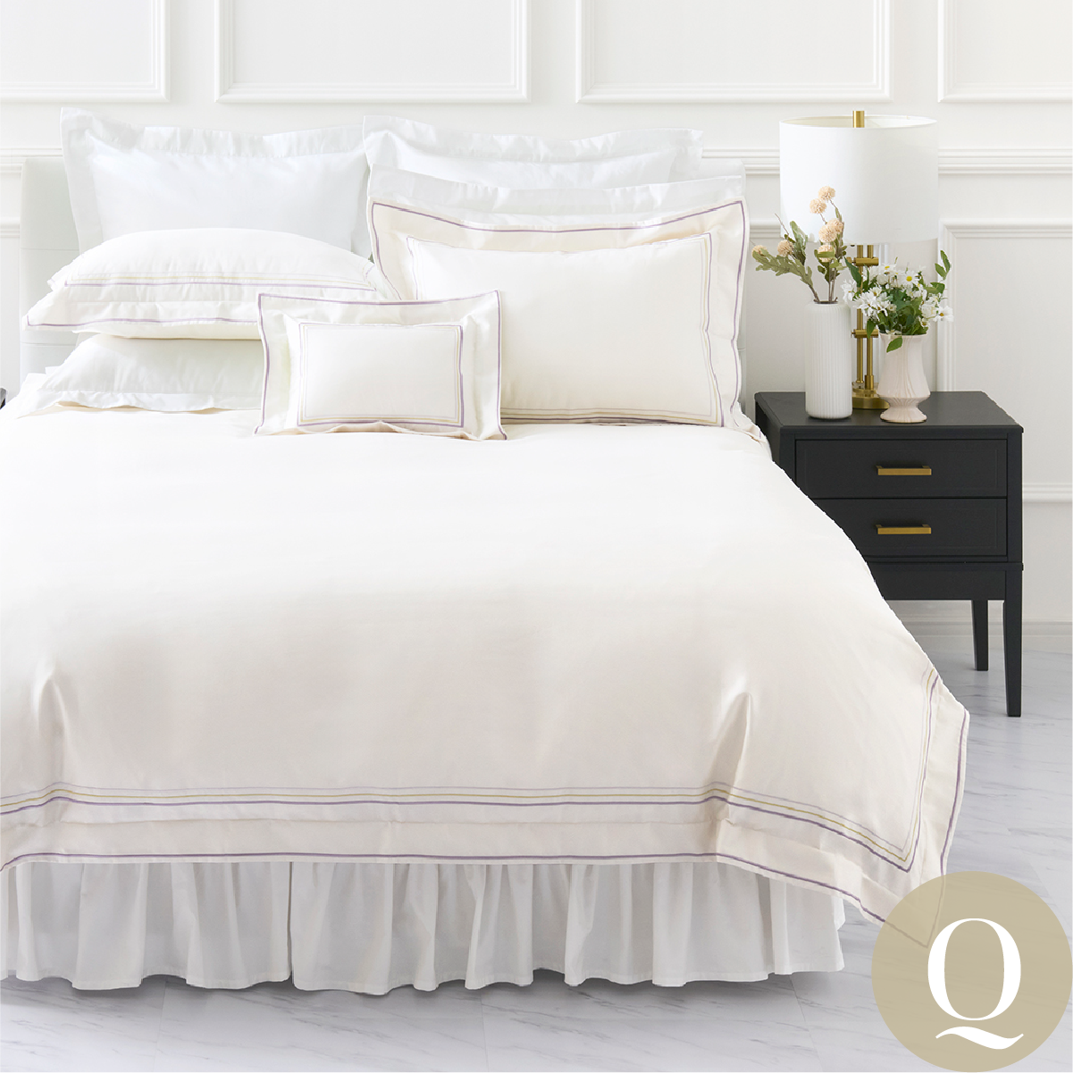 掛け布団カバー | クイーン | 210×210cm | 400TCカラートラックス