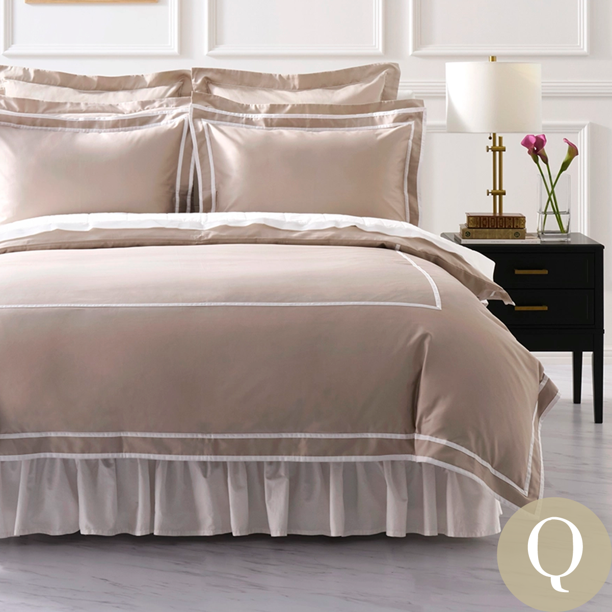 掛け布団カバー | クイーン | 210×210cm | 400TC ホテルリザーブ