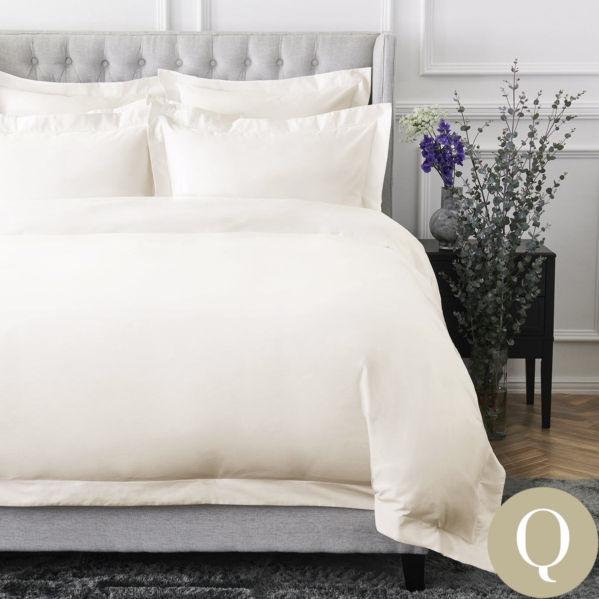 リベコLIBECO 最高級リネン掛け布団カバー＆枕カバー デュベカバー