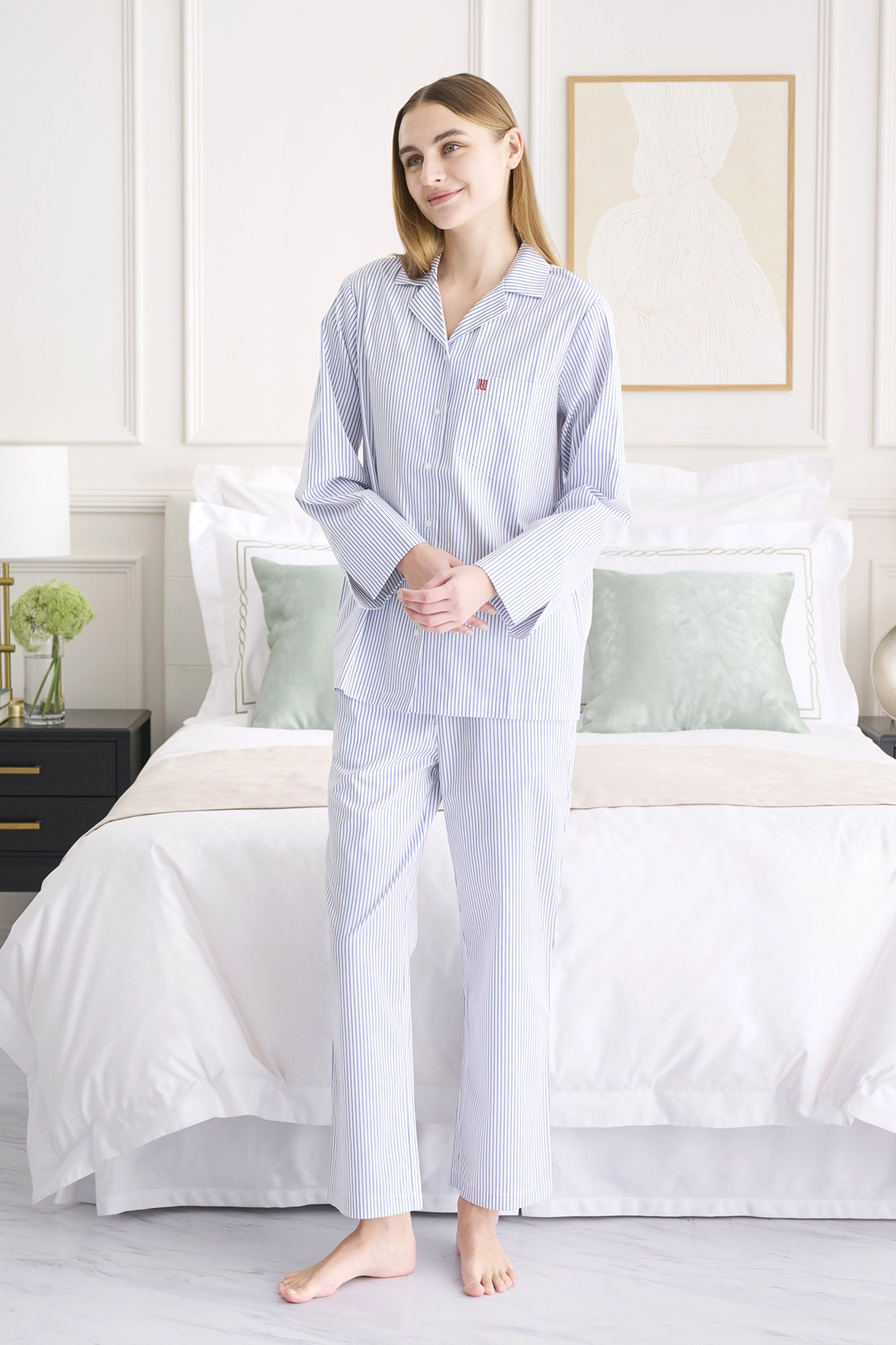 コットンツイルストライプパジャマ | レディース | FREE