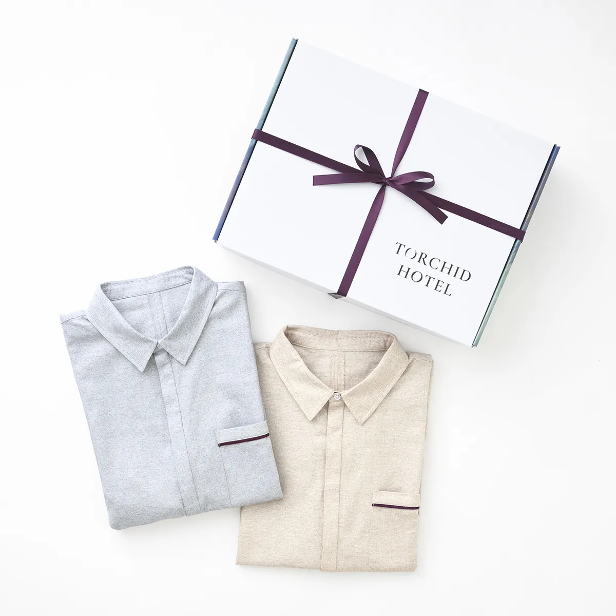 【ギフトBOX入り】TORCHID HOTEL｜ベサール｜テーラードパジャマ｜ペアセット