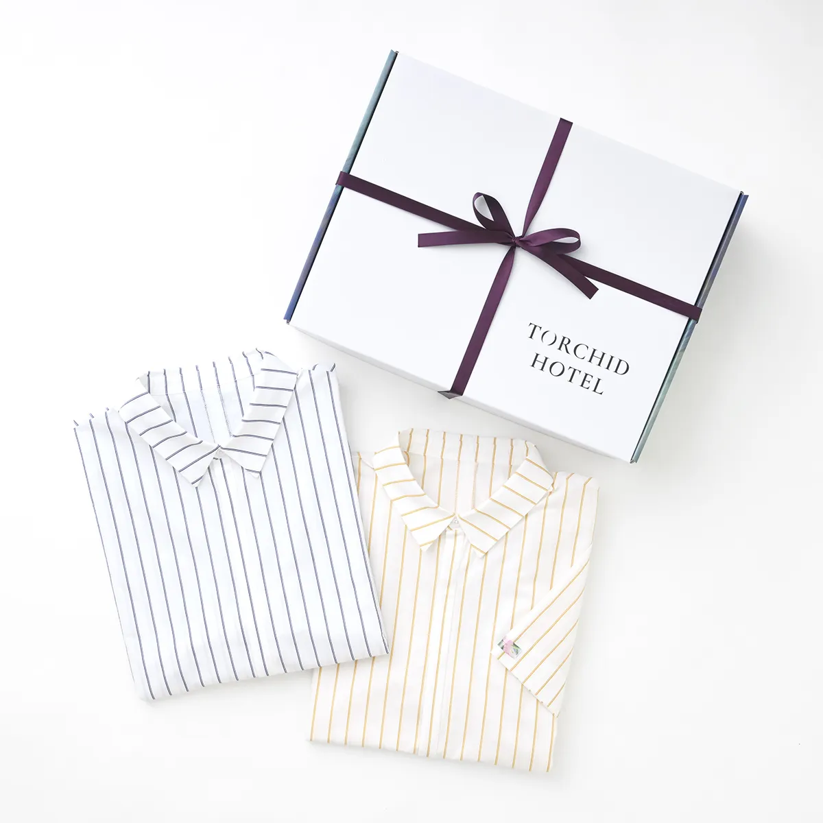 【ギフトBOX入り】TORCHID HOTEL｜サマー｜半袖シャツ・ショートパンツパジャマ｜ペアセット