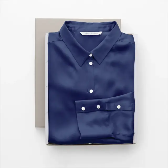 【ギフトBOX入り】 19匁 シルクパジャマ | 長袖シャツ・パンツセット | レディース