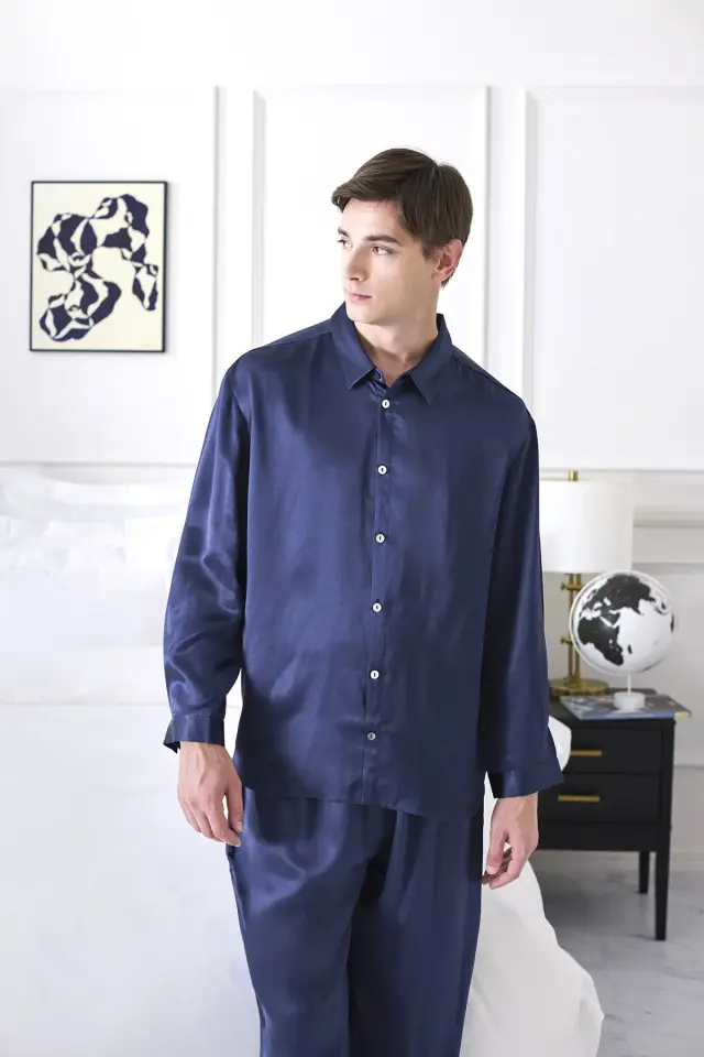 HOTEL LIKE INTERIOR ベージュパジャマ　シルク100% 19silkpjm_01.jpg