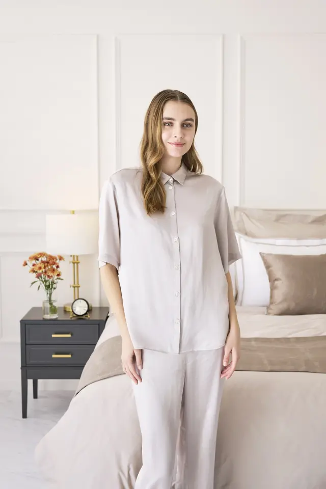 19匁 シルクパジャマ | 半袖シャツ | レディース