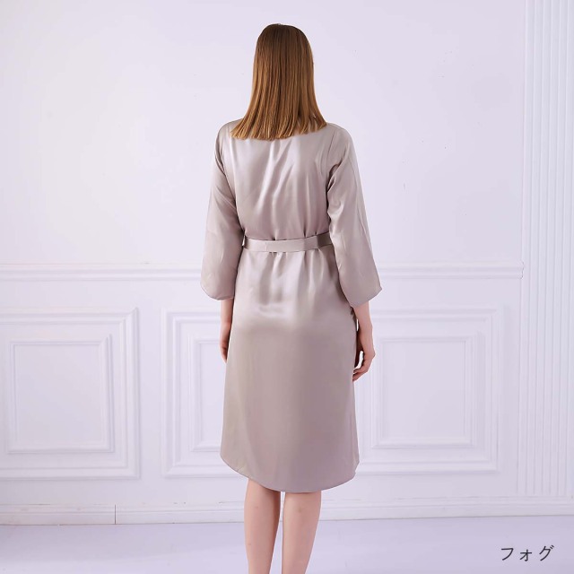 定番のお歳暮&冬ギフト Mのみ シルクパジャマ 白色 ホワイト 無地 19匁シルク100% レディース パジャマ 19匁 シルクロングローブ | レディース