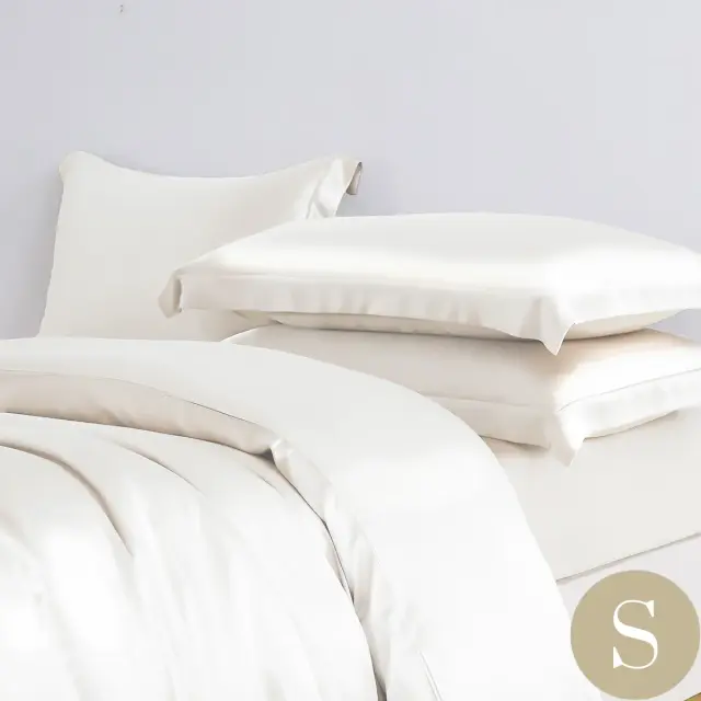 シングル | ボックスシーツ1枚 | 掛け布団カバー1枚 | 包み型スタンダード枕カバー2枚  | 22匁 シルク