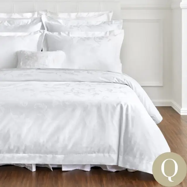 掛け布団カバー | クイーン | 210×210cm | 400TC ボタニカルジャガード