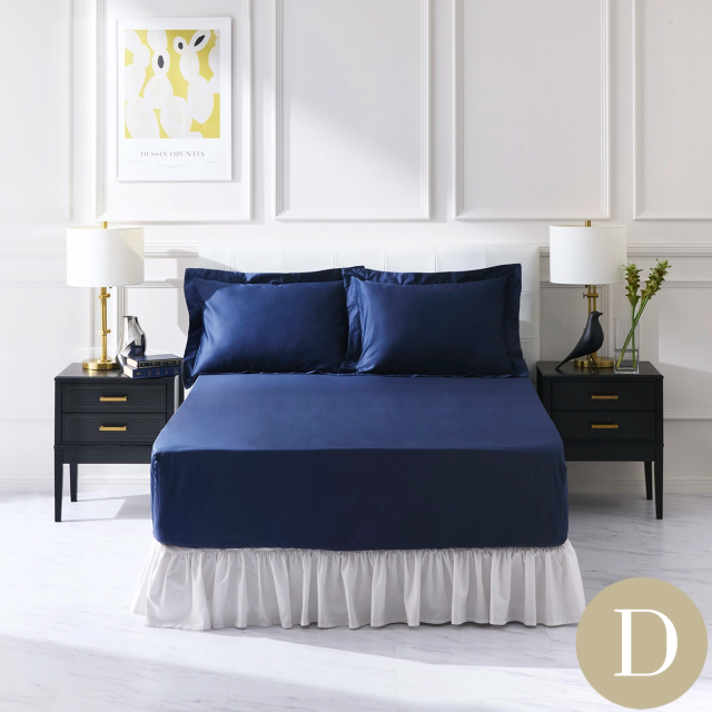 ダブル | 140×200cm | 高さ31cmまで対応 | ボックスシーツ1枚 | 封筒型スタンダード枕カバー2枚 |   400TC コットンサテン