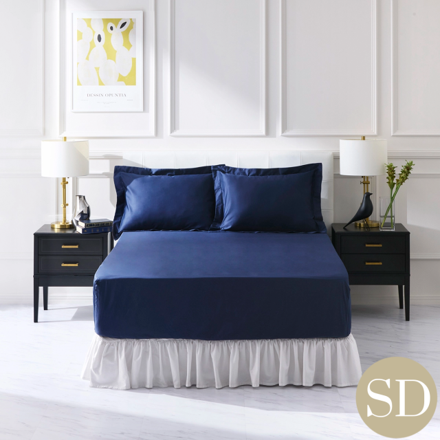 セミダブル | 120×200cm | 高さ31cmまで対応 | ボックスシーツ1枚 | 封筒型スタンダード枕カバー2枚 | 400TC コットンサテン