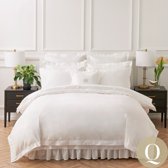 クイーン | 210×210cm | 掛け布団カバー1枚 | 封筒型スタンダード枕カバー2枚 | 400TC コットンサテン