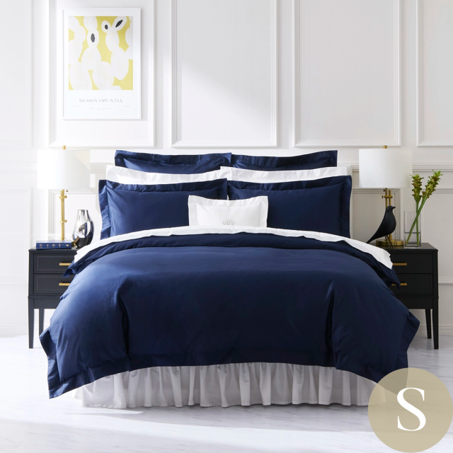 シングル | ボックスシーツ1枚 | 掛け布団カバー1枚 | 封筒型スタンダード枕カバー2枚 |400TC コットンサテン