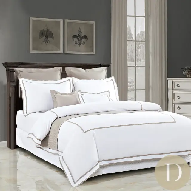 ダブル | 140×200cm | 高さ31cmまで対応 | ボックスシーツ1枚 | 包み型スタンダード枕カバー2枚 | 400TC ホテル