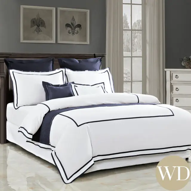 ワイドダブル | 155×200cm | 高さ31cmまで対応 | ボックスシーツ1枚 包み型スタンダード枕カバー2枚 | 400TC ホテル