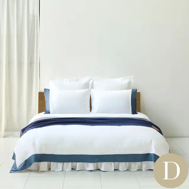 ダブル | ボックスシーツ1枚 | 掛け布団カバー1枚 | 封筒型スタンダード・クイーン枕カバー2枚 | 400TC タキシード