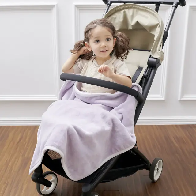 オーガニックコットンベビーブランケット | 70×70cm/アイリス