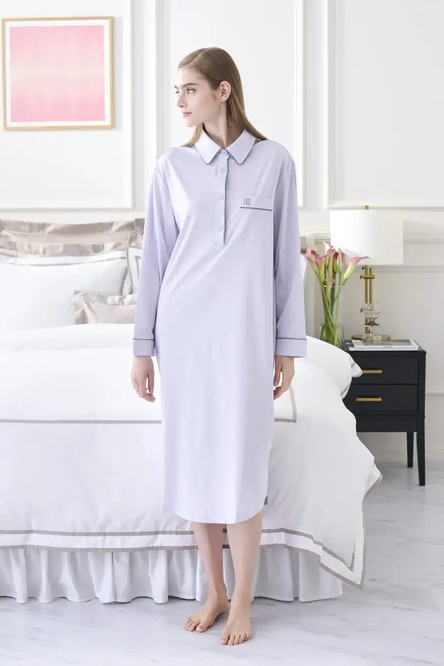 コットンジャージーワンピース/ライラック