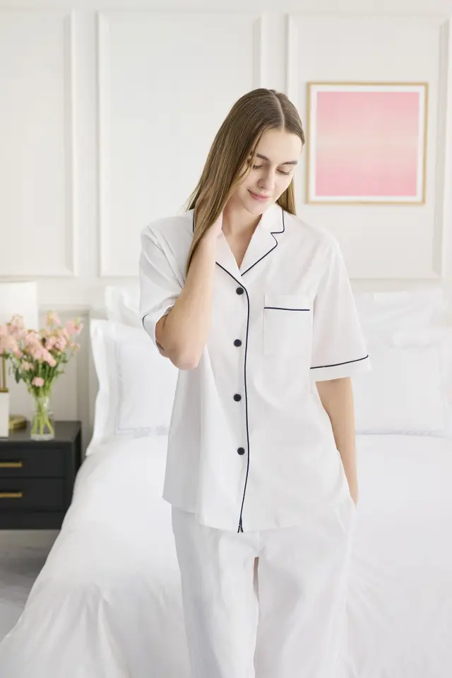 コットンジャージー | 半袖パジャマ | レディース/アイボリー