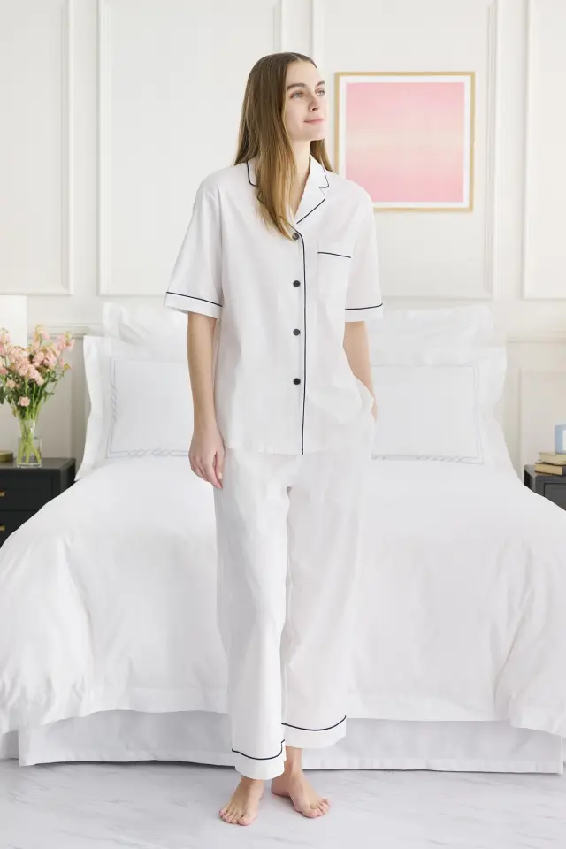 【ギフトBOX入り】コットンジャージー｜半袖パジャマ｜レディース