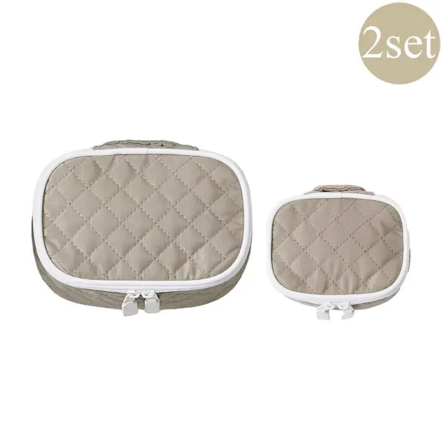 ダイヤモンドキルトポーチ | 2点セット | ミニ×1 スモール×1