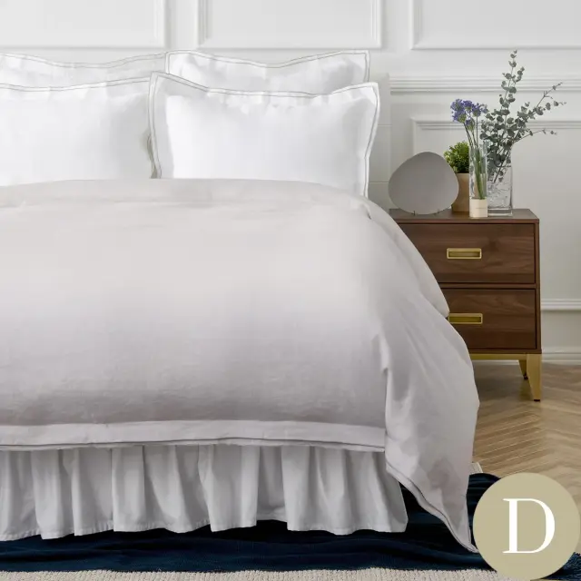 ダブル | 190×210cm | 掛け布団カバー1枚 | 包み型スタンダード枕カバー2枚 | ヨーロピアンリネン