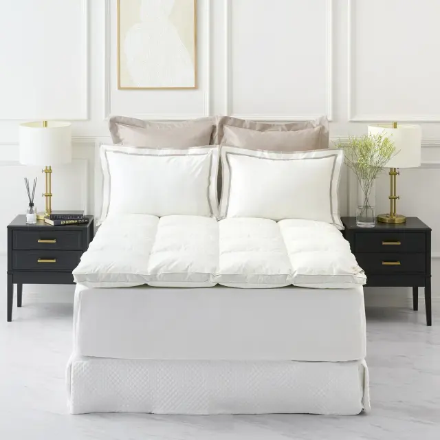 ダウン・フェザーベッドパッド 厚め｜高級ホテル仕様｜ホテルライク