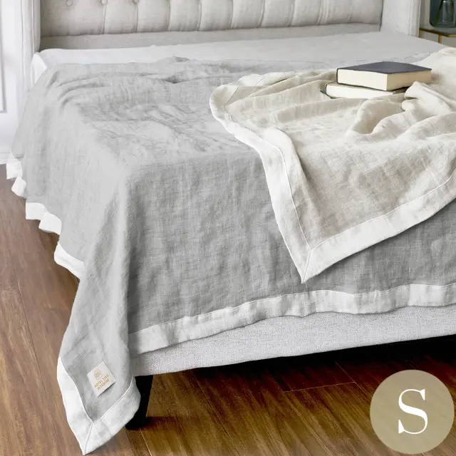 ブランケット | フレンチリネン リバーシブルガーゼケット | シングル | 150×200cm