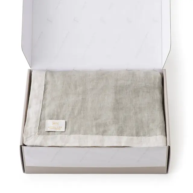 【ギフトBOX入り】フレンチリネン リバーシブルガーゼケット | シングル