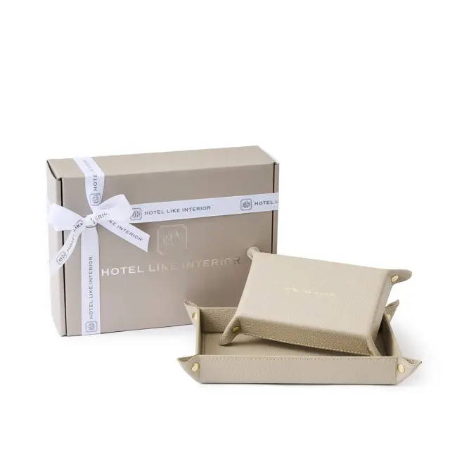 【ギフトBOX入り】レザートレーセット