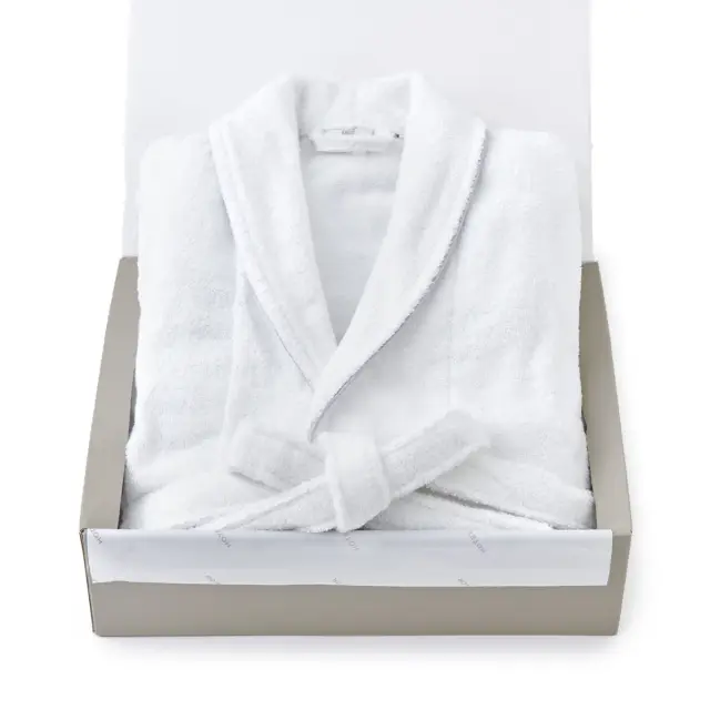 【ギフトBOX入り】 ハイドロコットン トルコ バスローブ/ホワイト