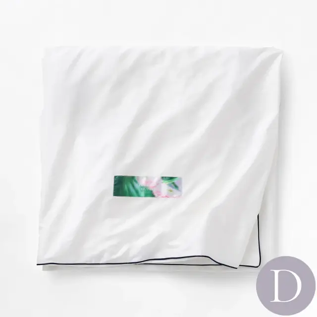 TORCHID HOTEL | ヘレン | 掛け布団カバー | ダブル/アイボリー×ネイビー