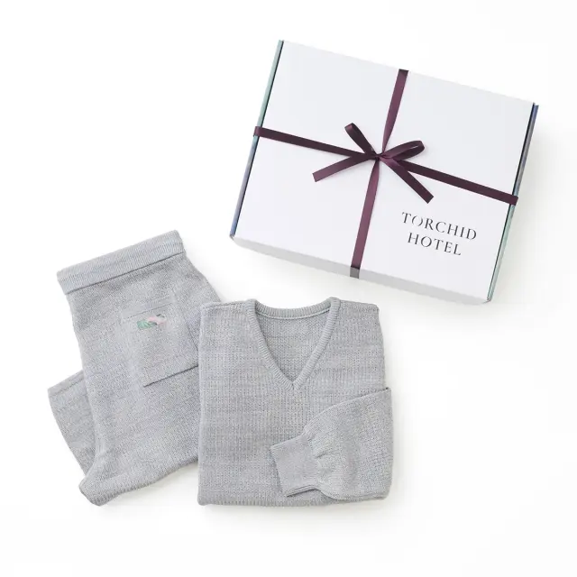【ギフトBOX入り】TORCHID HOTEL | ライナス | ニットルームウェアセット/ダブグレー