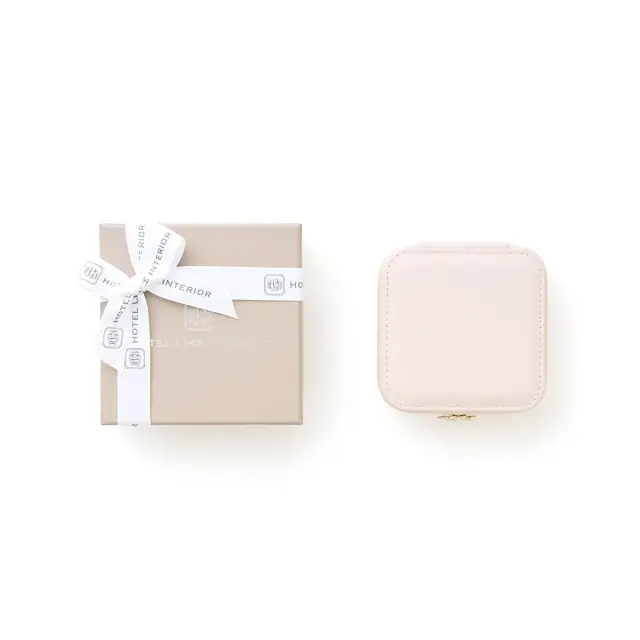 【リボンかけ】レザージュエリーケース