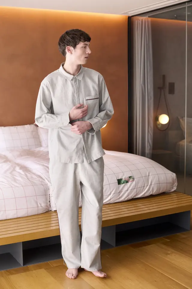 TORCHID HOTEL | ベサール | テーラードパジャマセット/ライトグレー