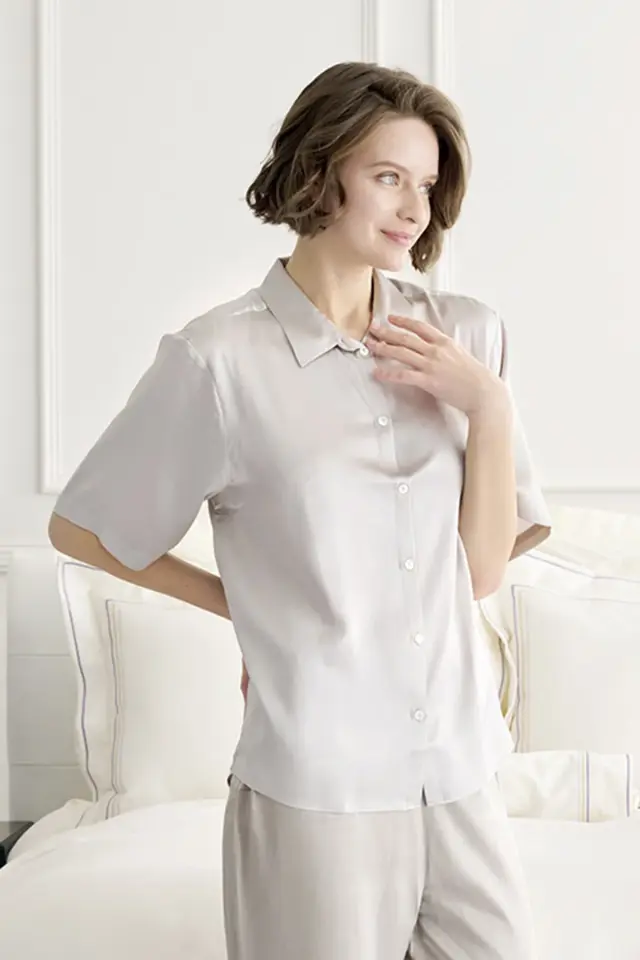 19匁 シルクパジャマ | 半袖シャツ | レディース