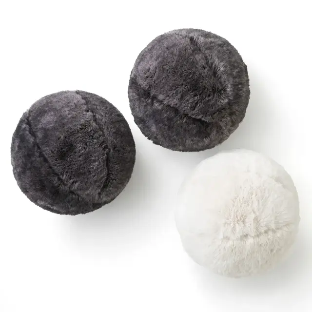 ラグジュアリープラッシュ | スノーボール | 直径20cm