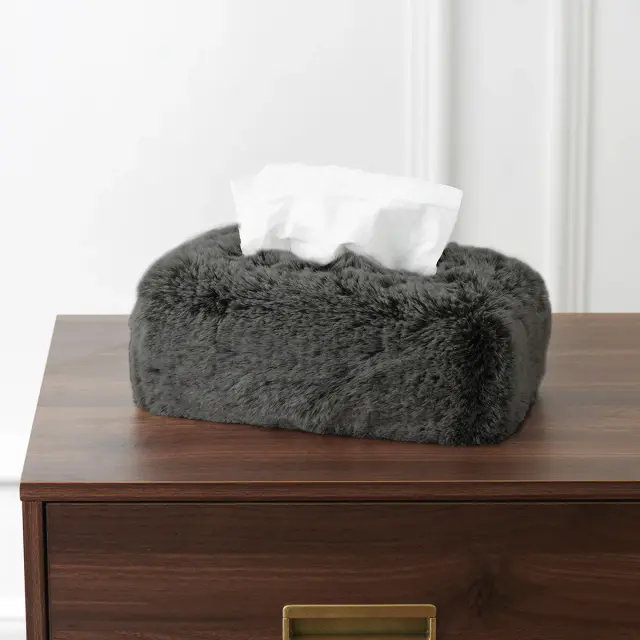 ラグジュアリープラッシュ｜ティッシュボックスカバー｜25×12×6cm