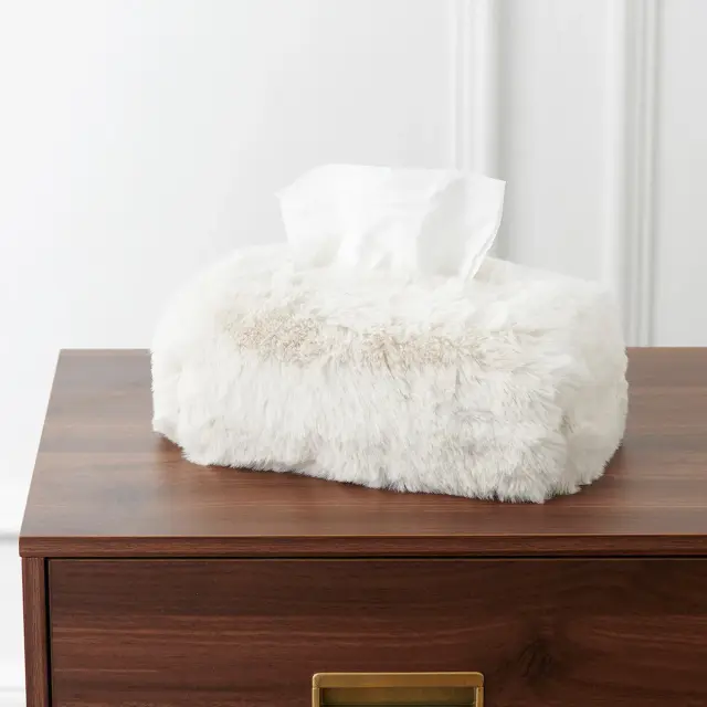 ラグジュアリープラッシュ｜ティッシュボックスカバー｜25×12×6cm