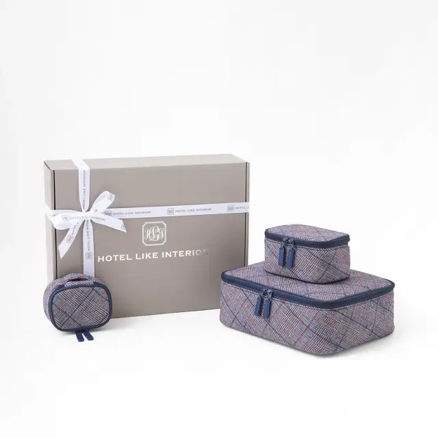 【ギフトBOX入り】 ポッシュプレイドポーチ | 3点セット