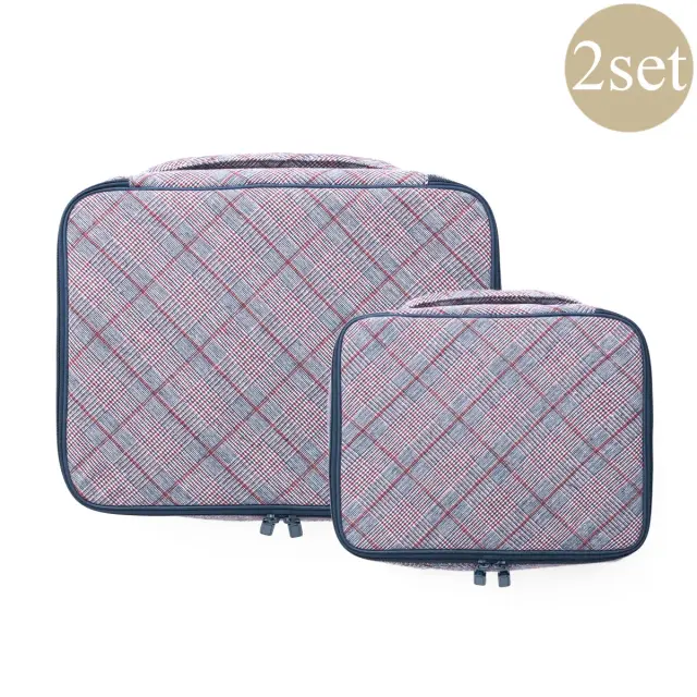 ポッシュプレイドポーチ | 2点セット | ミディアム×1 ラージ×1