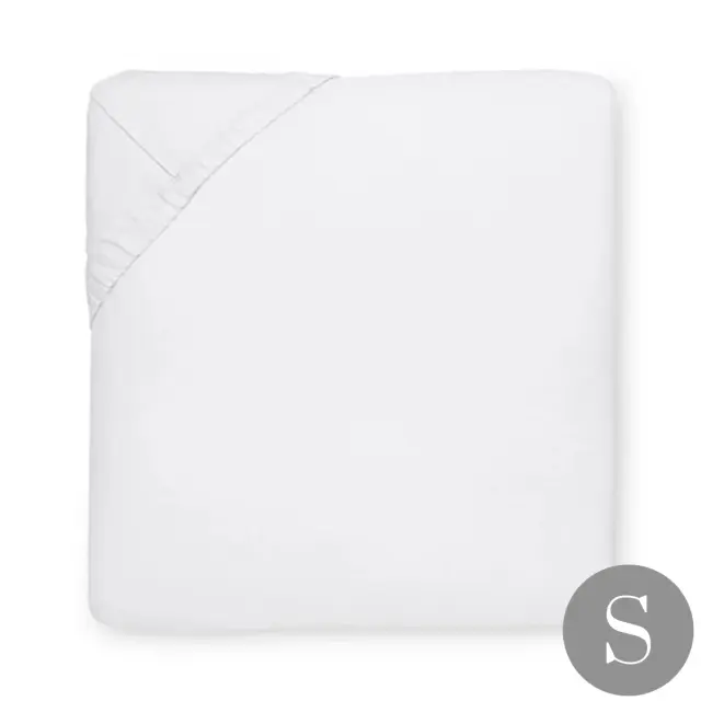 SFERRA | ボックスシーツ | シングル | 100x200cm | 高さ27cmまで対応 | SFERRA GIZA 45 PERCALE/ホワイト